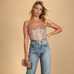 Lulus tops Size Small Rose Gold New